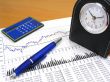 Business chart and office objects