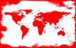 white-red grunge map
