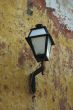 street lamp and grunge wall