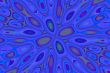 blue funky abstract