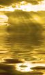 stormy cloud reflecting in the water