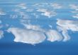 clouds reflecting in the water