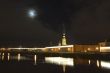 Peter and Paul fortress at night, Saint Petersburg, Russia