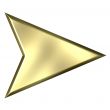 3D Golden Arrow