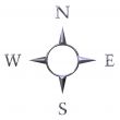3D Silver Compass