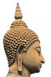thai buddha head isolated