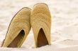 sandals on a beach