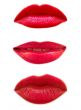 three woman mouth isolated