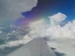 rainbow over wing