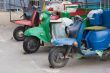 Three transport scooters