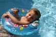 Girl in a swimming-pool