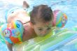 Girl in a swimming-pool