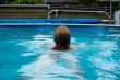young girl in the water