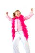 young girl with boa