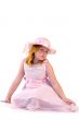 girl in a pink dress