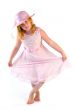 girl standing in pink dress