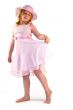 girl standing in pink dress