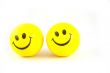 2 smiley balls