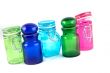 5 colourfull jars