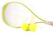 tennisracket with balls