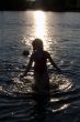 girl in sunset