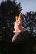boy jumping in the air