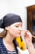 Preparing make up to actress before scene #2
