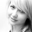 Pretty girl look at camera #2. Black & white photo