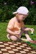 Girl playing chess