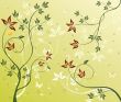 Abstract  floral background  vector illustration