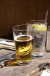 Glasses of beer and water