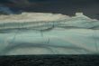 Iceberg with surrealistic blue swirls,