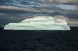 Iceberg with surrealistic blue swirls,