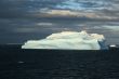 Iceberg with surrealistic blue swirls,
