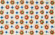floral tile decoration