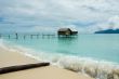 stilt house in tropical waters