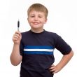 schoolboy with a pen