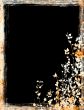 grunge foliage frame
