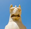 Griffin statue in an ancient city of Persepolis