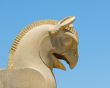 Griffin statue in an ancient city of Persepolis