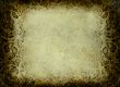 grunge foliage frame