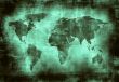 grunge map of the world