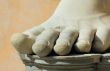 stone foot, rome, italy