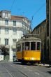 traditional yellow lisbon tram