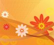 Abstract  floral background  vector illustration