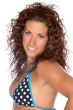Girl in dotted swimsuit