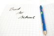 back to school (focus on pencil)