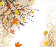 autumn vector bacground / corner