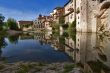 Silent lake in ancient city
