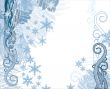 grunge snowflakes vector background